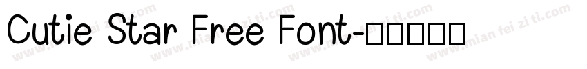 Cutie Star Free Font字体转换